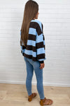 Chocolate Blue Stripe