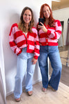 Pink Red Stripe