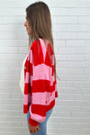 Pink Red Stripe
