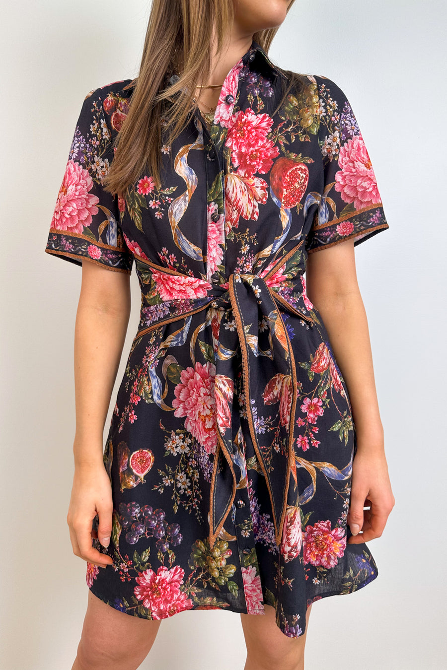 Black Floral Print