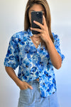 Blue Watercolour Floral