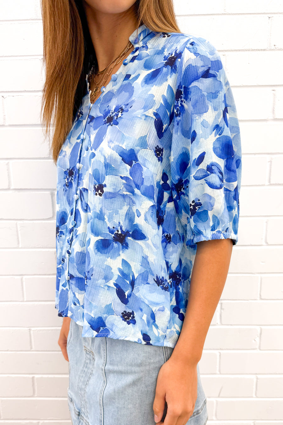 Blue Watercolour Floral