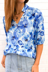 Blue Watercolour Floral