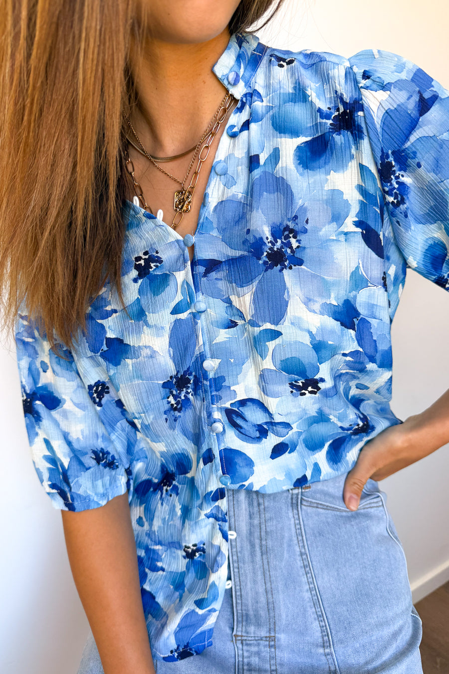 Blue Watercolour Floral
