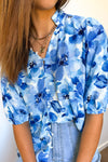 Blue Watercolour Floral