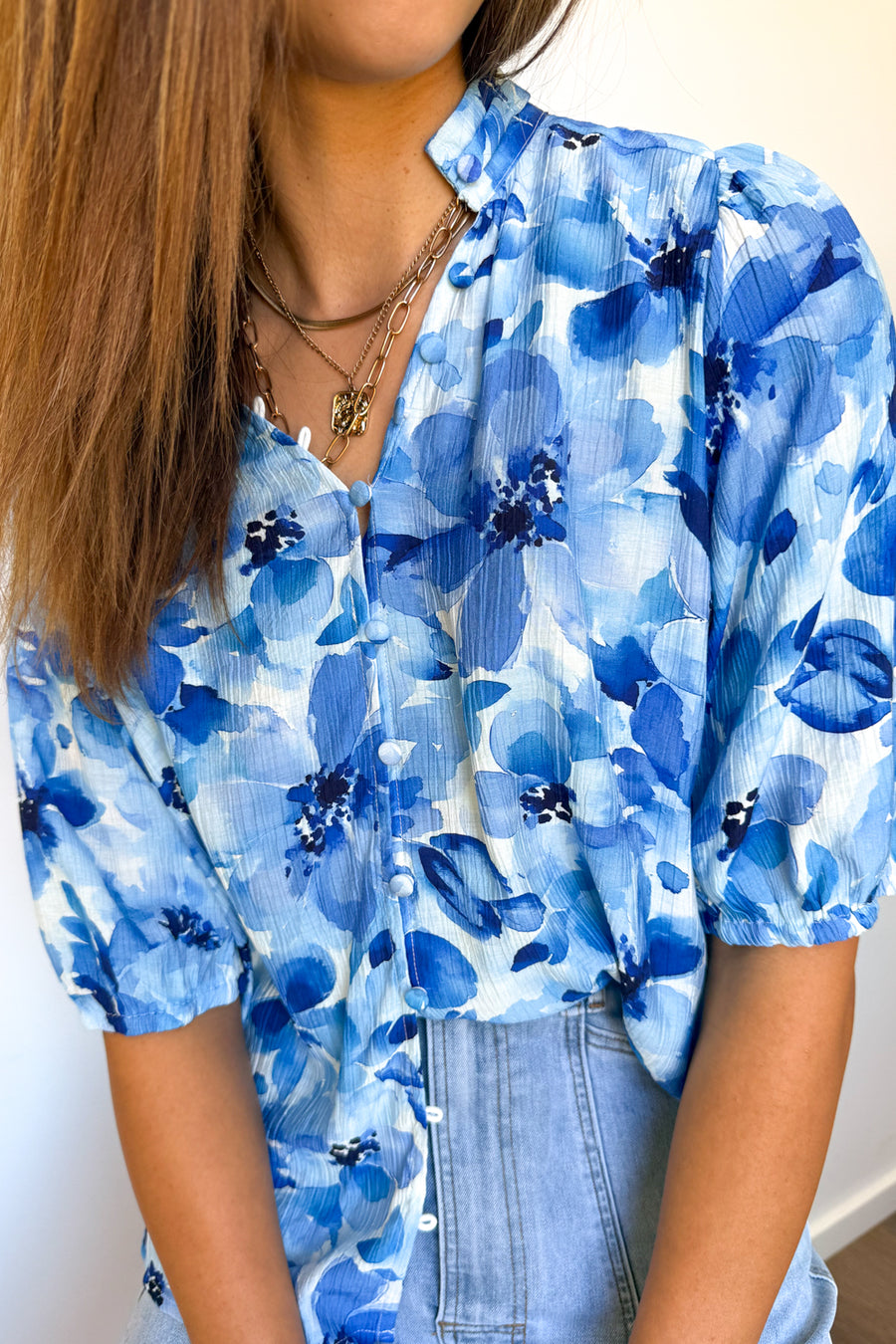 Blue Watercolour Floral