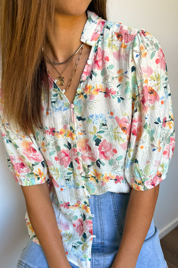 Pink Watercolour Floral: kym