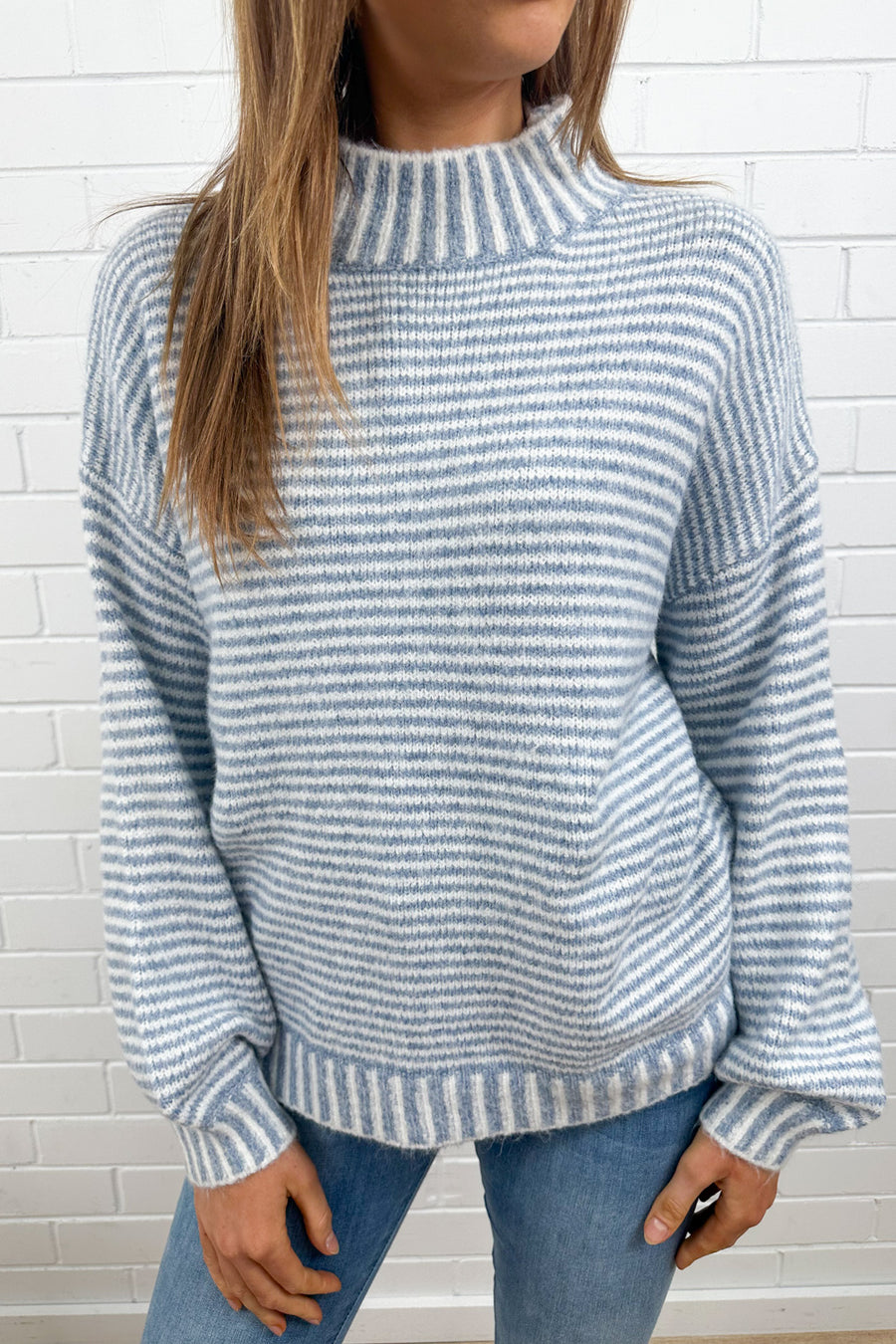 Blue White Stripe