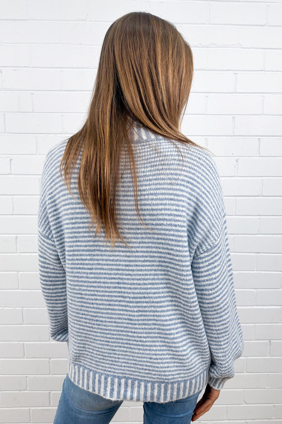 Blue White Stripe