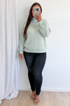 Sage White Stripe