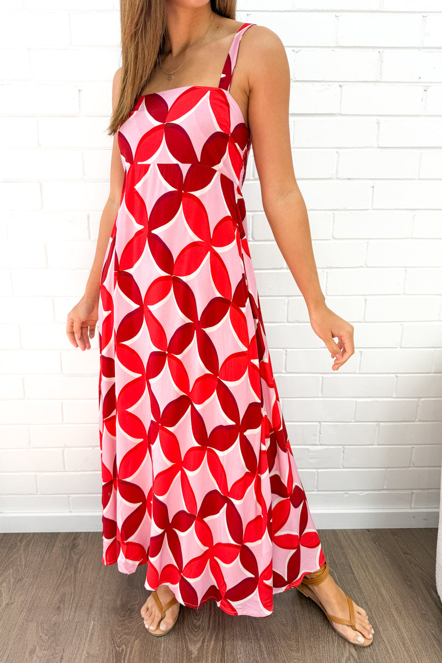 Pink Red Print