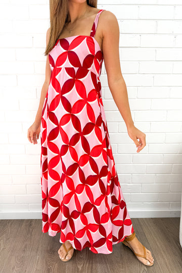 Pink Red Print: Kym