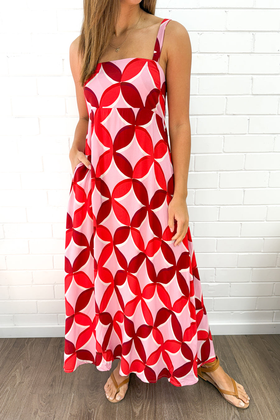 Pink Red Print