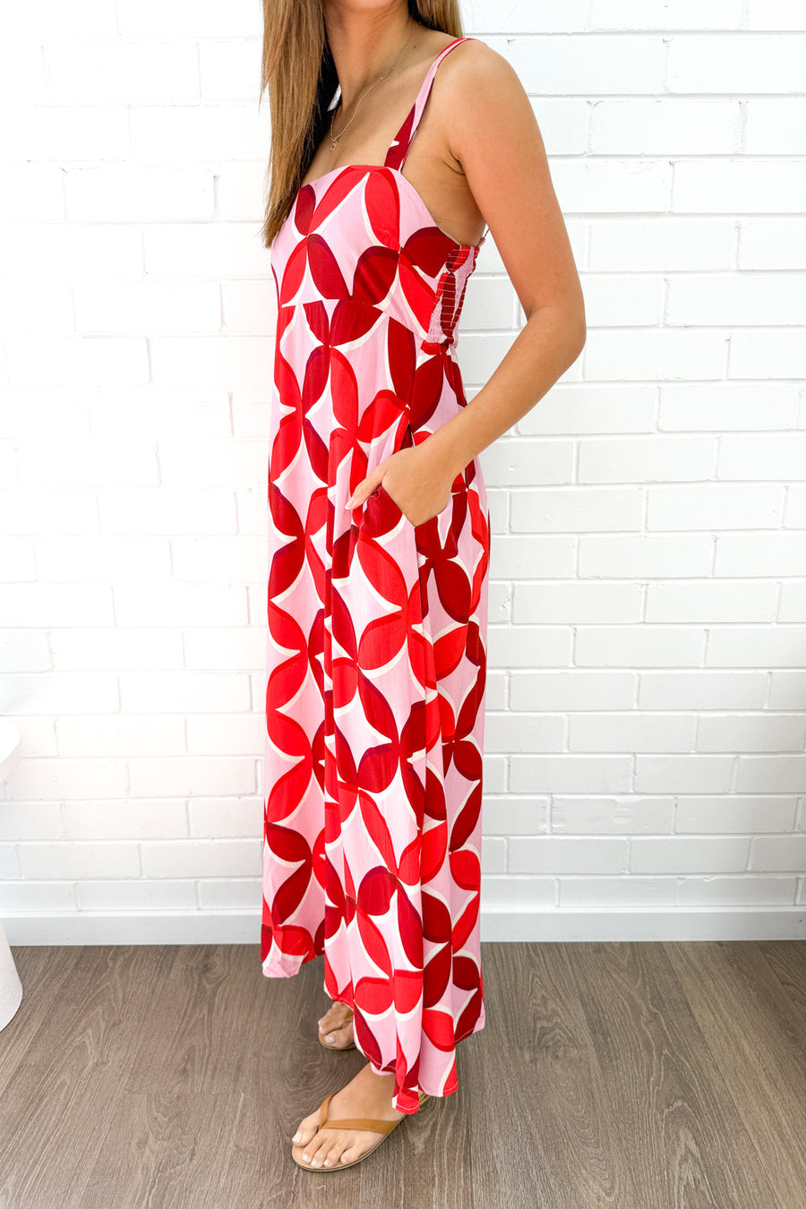 Pink Red Print