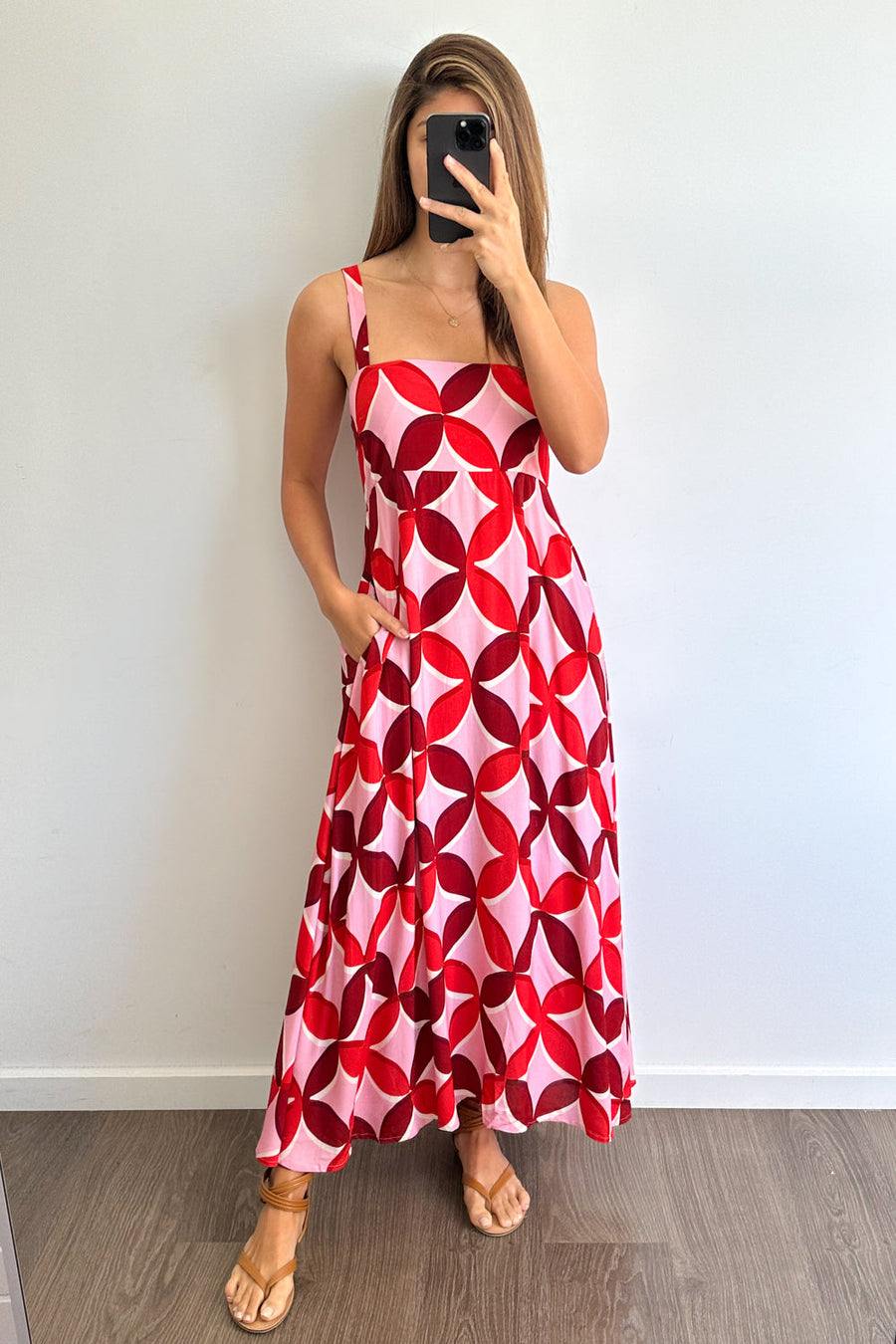 Pink Red Print