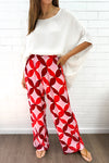 Pink Red Print