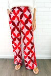 Pink Red Print