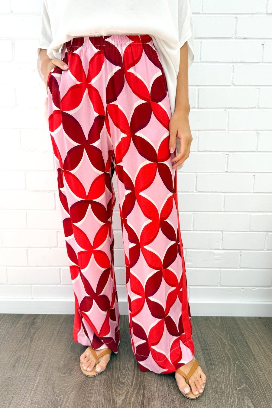 Pink Red Print