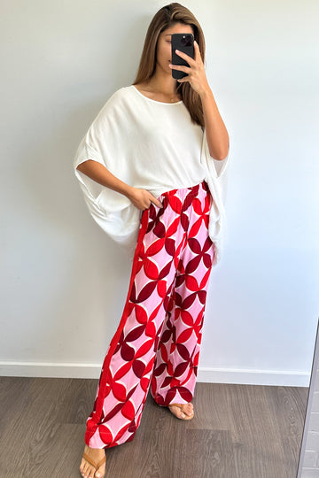 Pink Red Print: kym