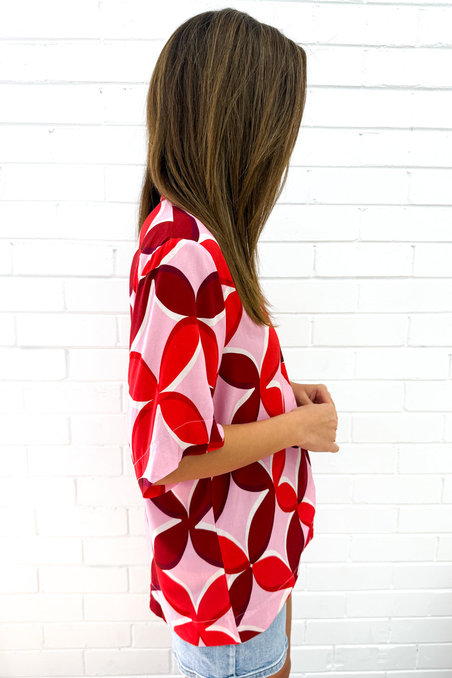 Pink Red Print