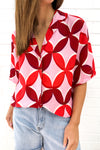 Pink Red Print