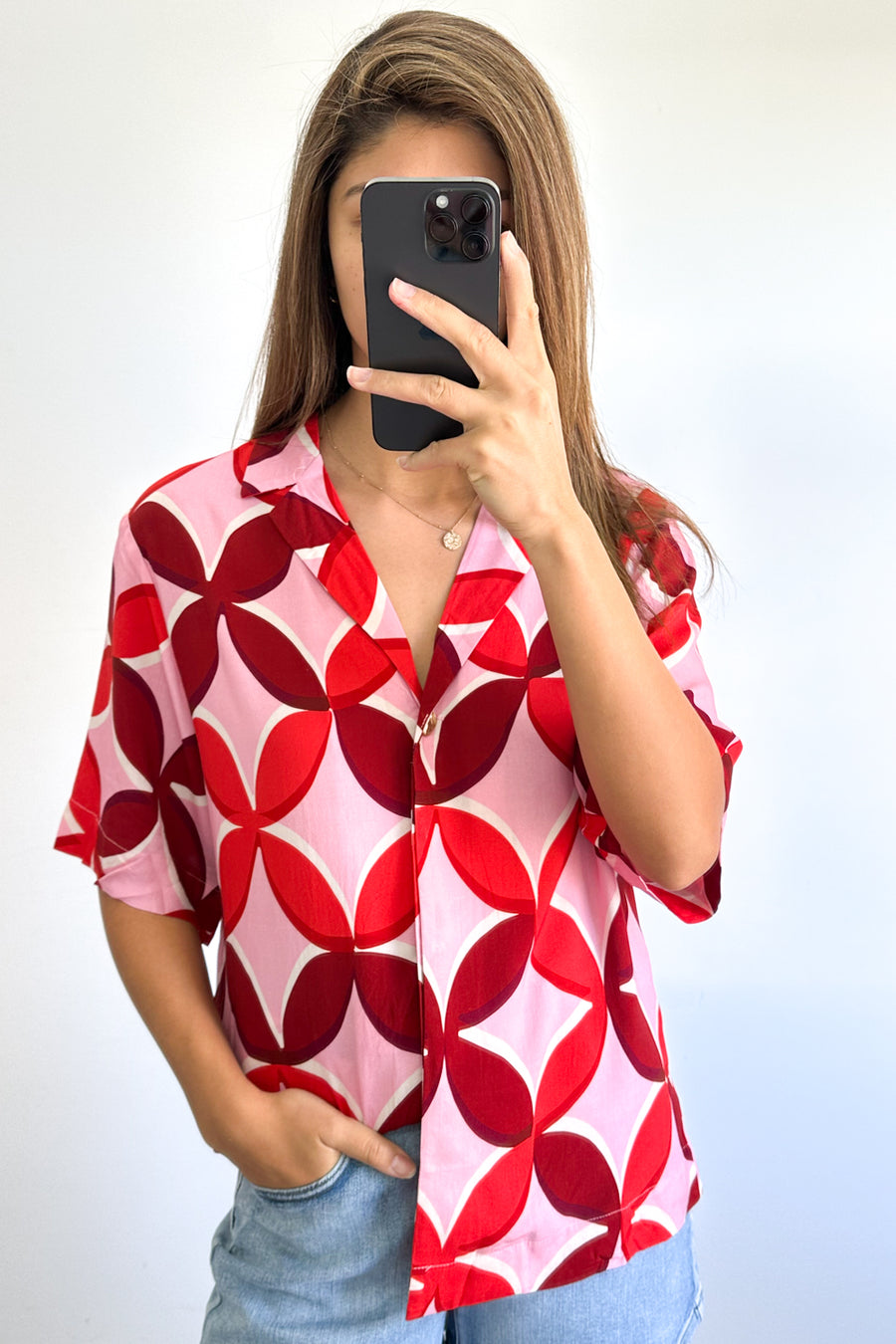 Pink Red Print