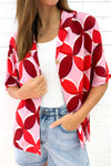 Pink Red Print