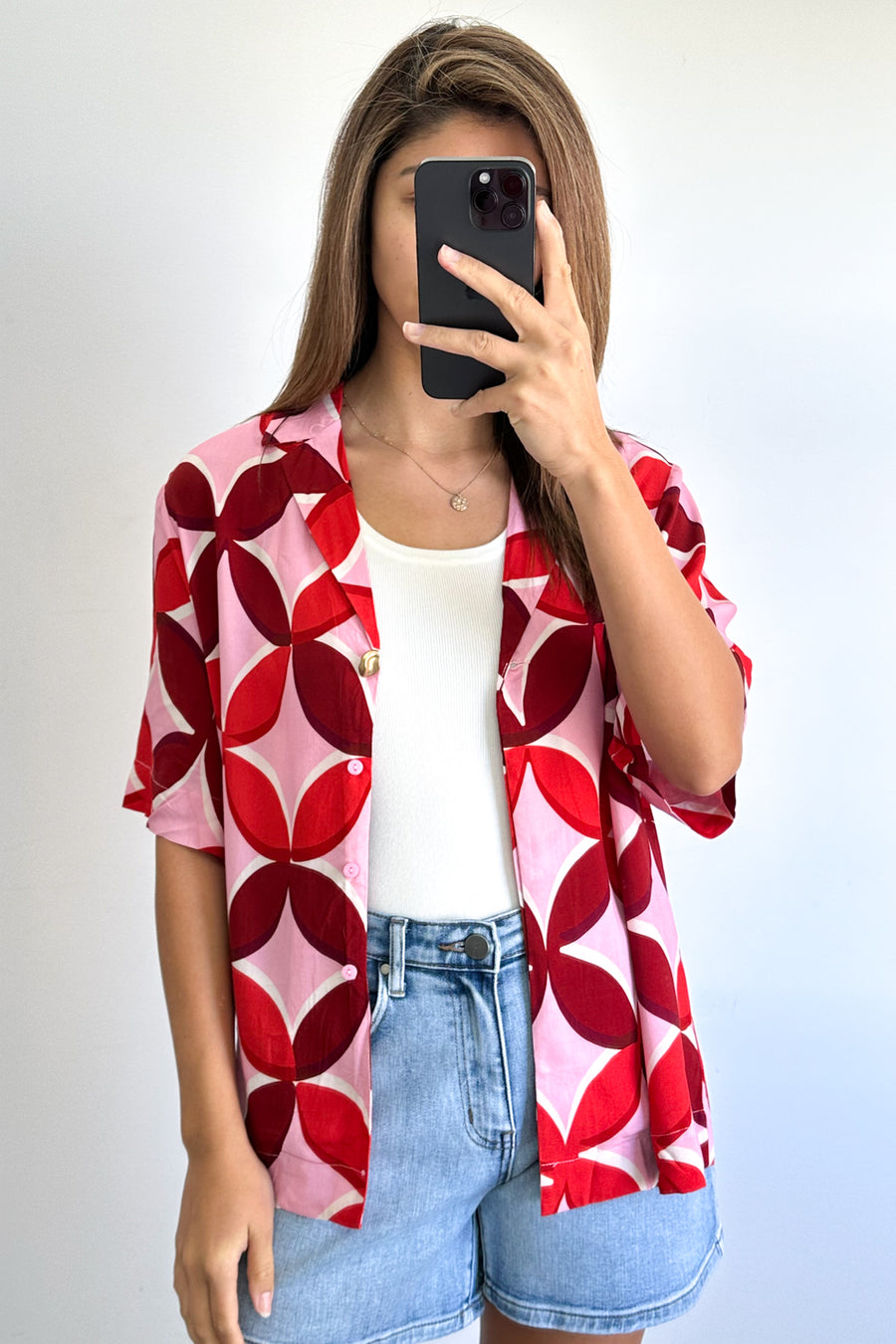 Pink Red Print
