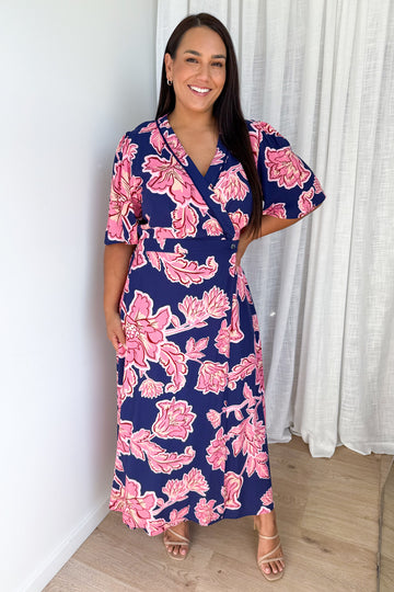 Navy Pink Floral: ash