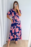 Navy Pink Floral