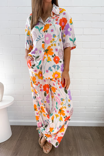 Cream Purple Flower: kym