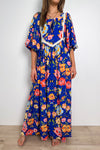Royal Blue Floral