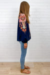 Navy Boarder Paisley