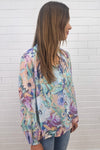 Blue Abstract Floral