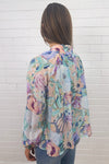 Blue Abstract Floral