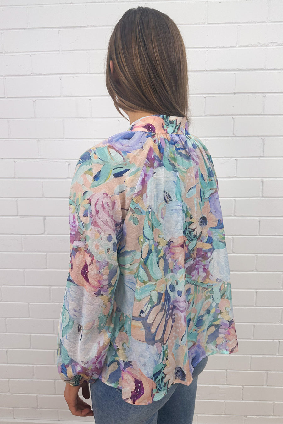 Blue Abstract Floral