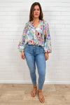 Blue Abstract Floral