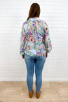 Blue Abstract Floral