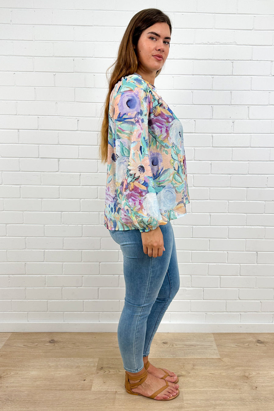 Blue Abstract Floral
