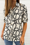 White Black Swirl