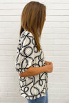 White Black Swirl