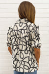 White Black Swirl