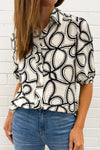 White Black Swirl