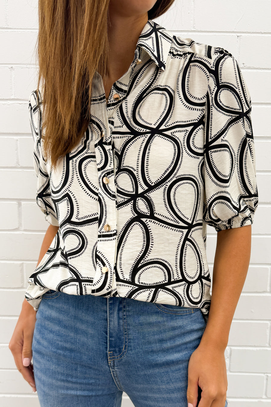 White Black Swirl