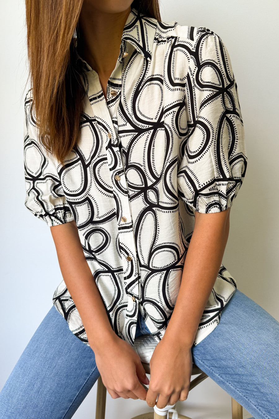 White Black Swirl
