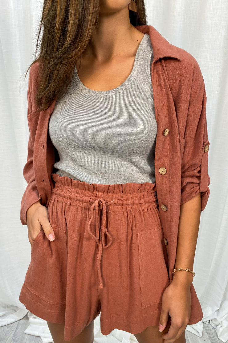 Sandy Linen Shorts