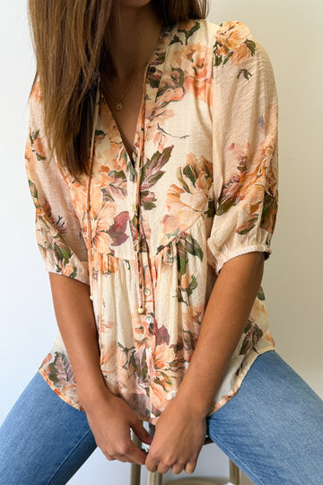 Peach Floral: kym