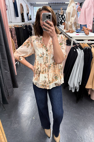 Peach Floral: julie