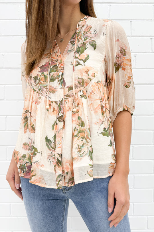 Peach Floral: kym