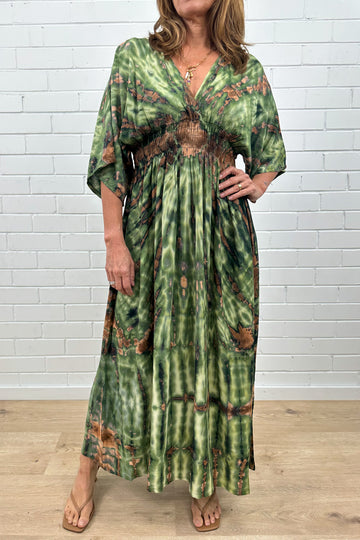 Green Tie Dye: clare